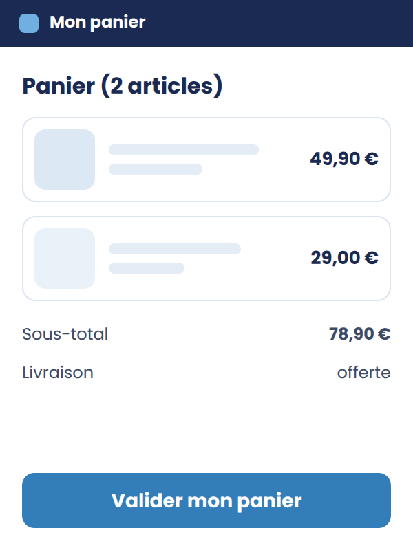 1 · Panier
